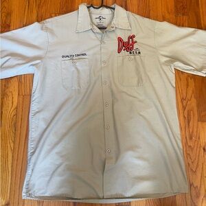 Simpson Duff button down shirt (Size XL)
